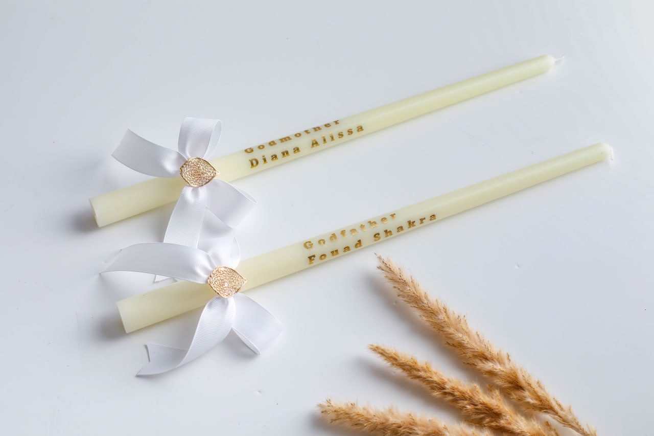 Softy Baptism Tapper Candles