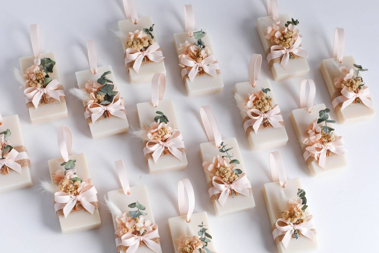 Soap Bars with dry flowers